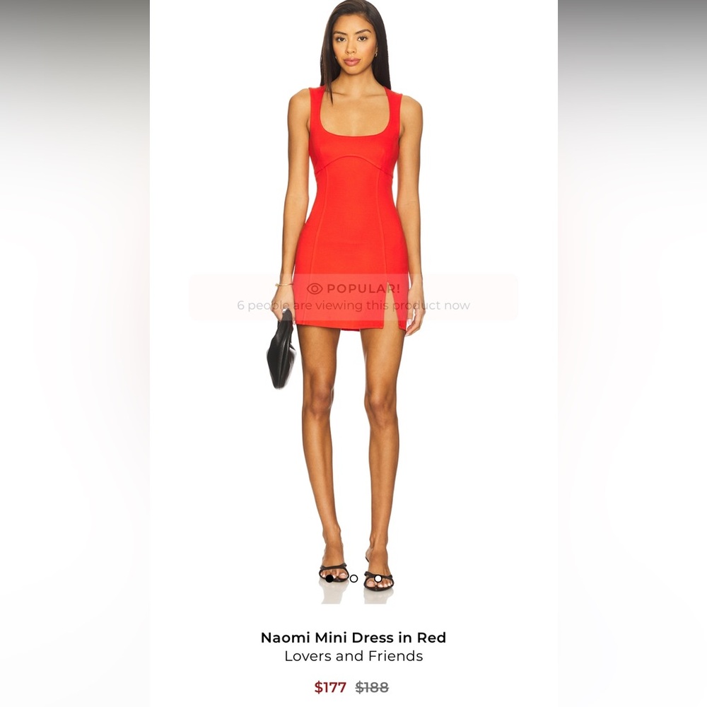 Lovers + Friends Vibrant Red Mini Dress